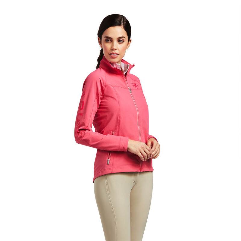 Chaqueta Ariat Agile Softshell Rosas Mujer - Chile 129-BTPJLM